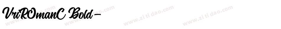 VriROmanC Bold字体转换